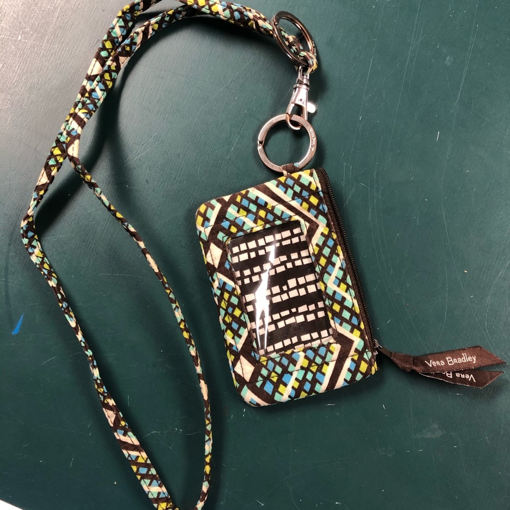 Vera Bradley ZIP ID with lanyard